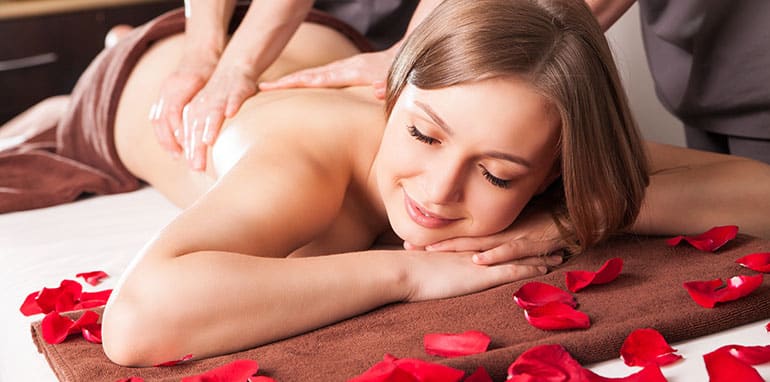 woman having a massage
