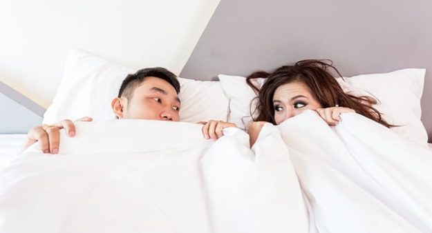 Couple in bed